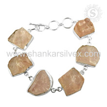 Bracelet en pierres précieuses en quartz à quartz 925 Bijoux en argent sterling Jaipur Bijouterie en ligne à la main